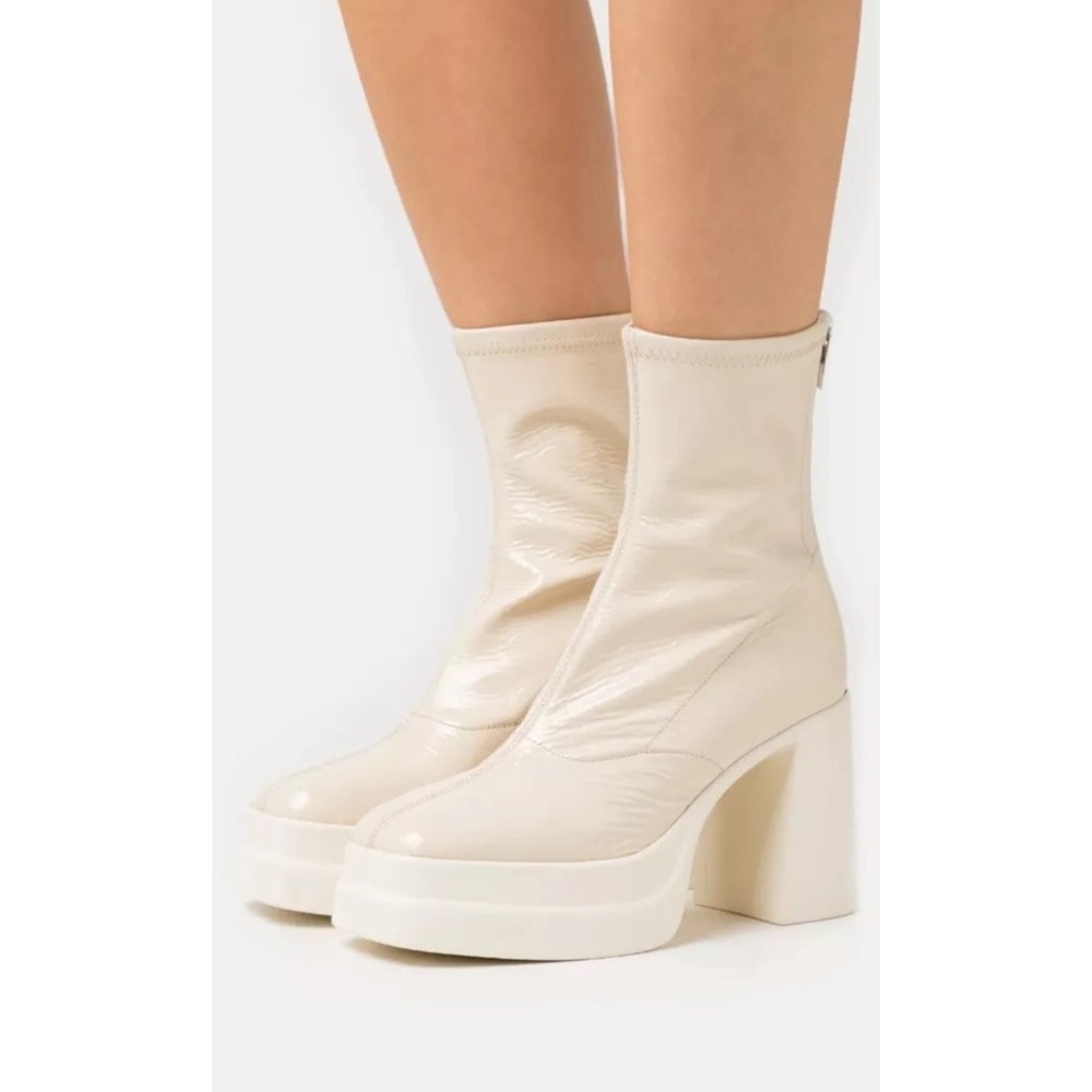 Free People Double Stack Platform Boots Size 8 Ms… - image 1